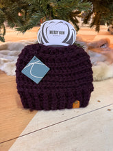 Load image into Gallery viewer, Ready to ship Messy Bun Beanie