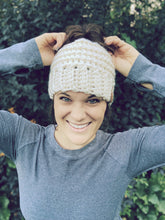 Load image into Gallery viewer, The Aurora Messy Bun Beanie